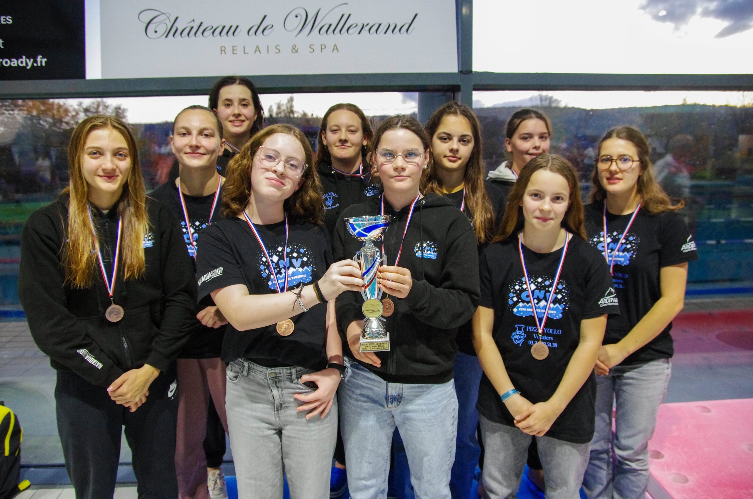 podium filles interclubs 2025